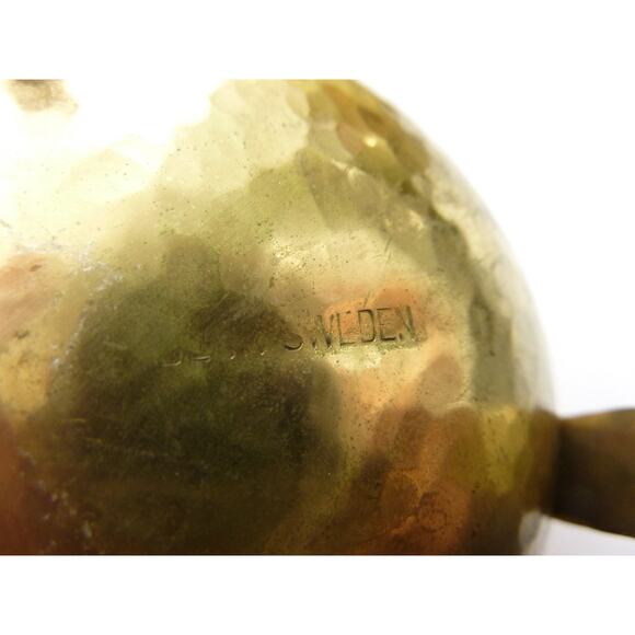 Vintage Made in Sweden Sugar Cream Brass Tea Set Coffee - Picture 4 of 4